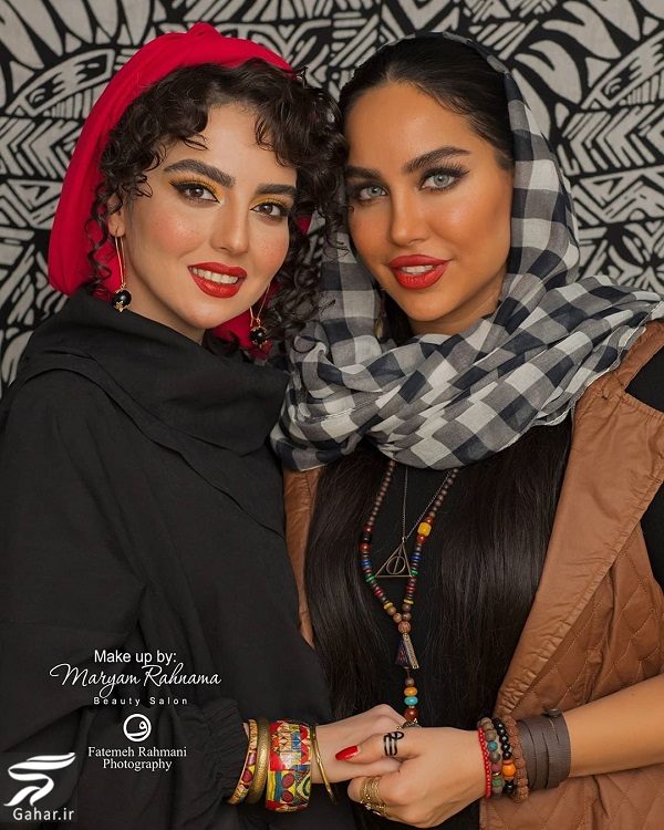 تصاویری از میکاپ متفاوت سارا محمدی خواهر نرگس محمدی