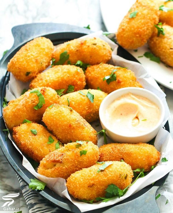 طرز تهیه کراکت سیب زمینی پنیری
