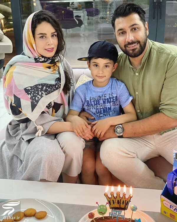 عکس جدید تولد پسر احسان خواجه امیری و همسرش