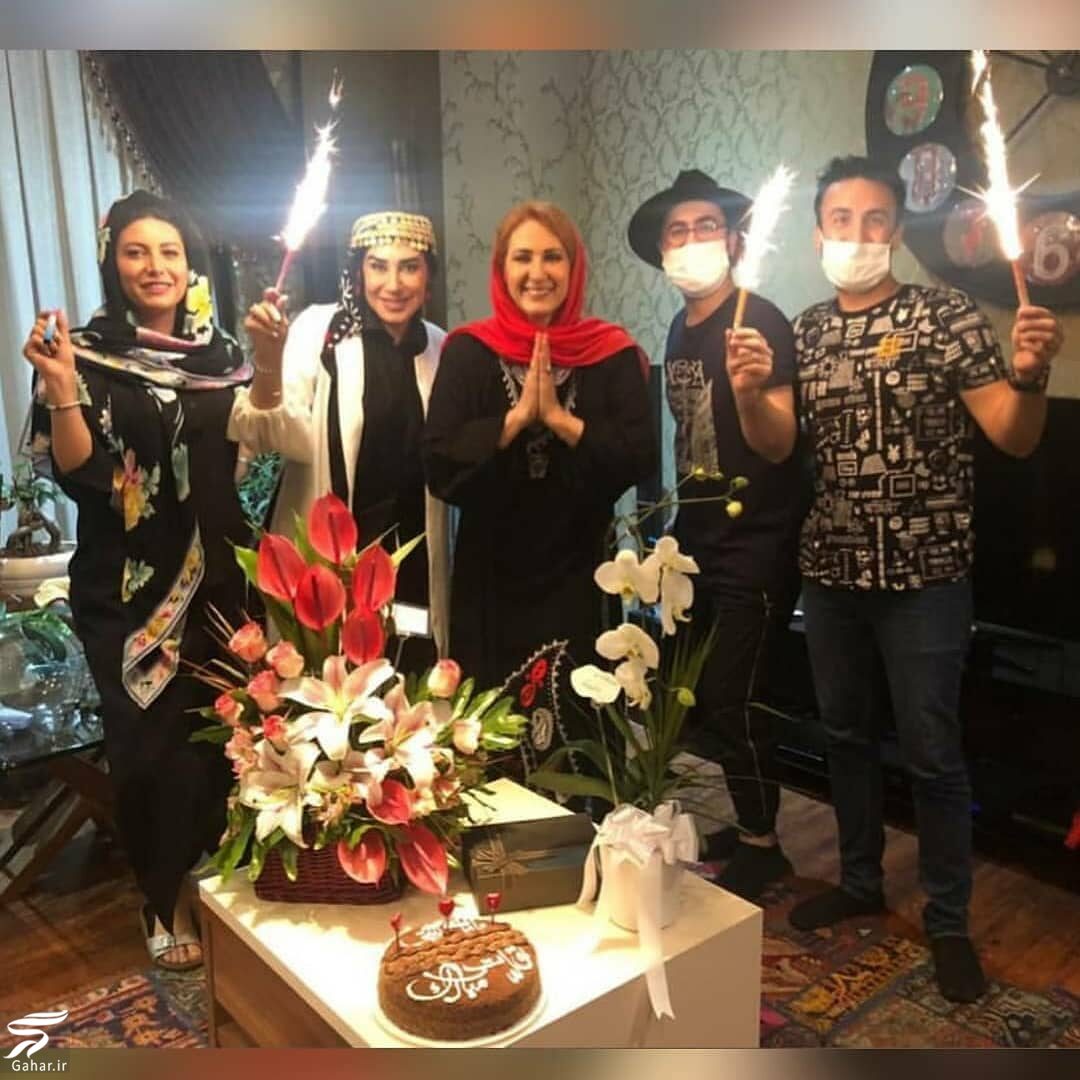 عکسهای جشن تولد فاطمه گودرزی بدون رعایت پروتکل های بهداشتی!