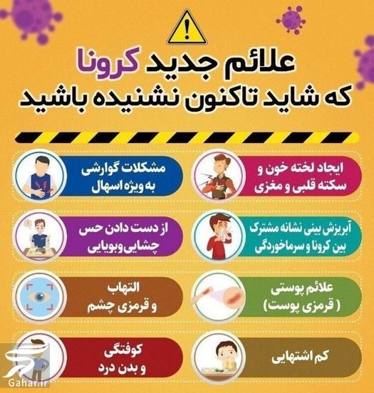 علائم جدید ویروس کرونا که باید بدانید