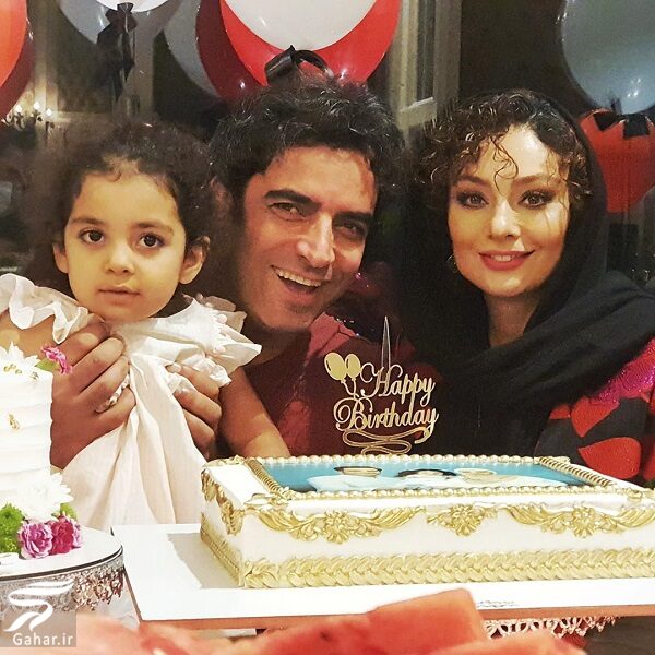 عکسهای تولد 48 سالگی منوچهر هادی در کنار همسر و دخترش