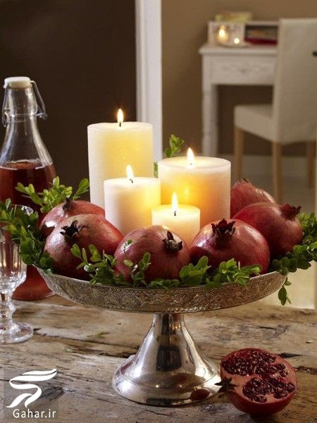 عکس های تزیین انار شب یلدا
