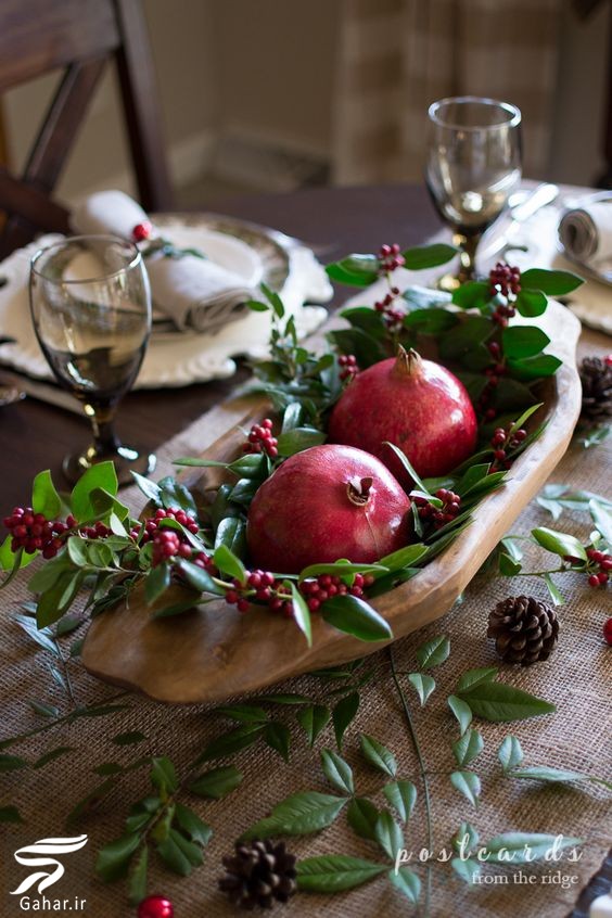 عکس های تزیین انار شب یلدا