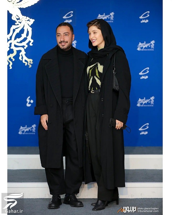 عکسهای نوید محمدزاده و همسرش در جشنواره فجر 1400