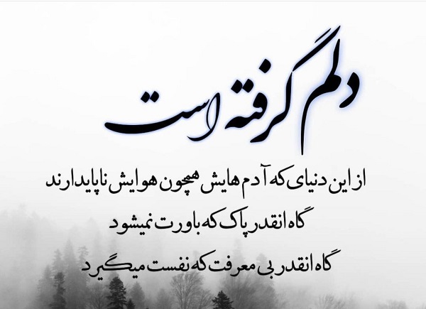 عکس نوشته دلم گرفته (40 عکس فوق العاده زیبا )