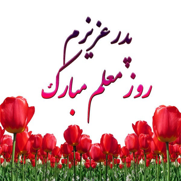 تبریک روز معلم به پدر فوت شده + عکس