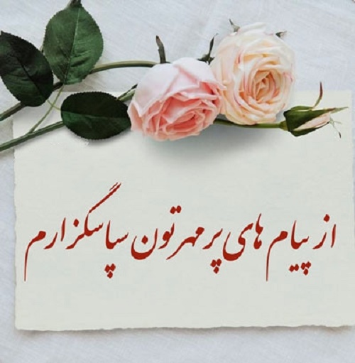متن تشکر از دوستان و آشنایان بابت تبریک