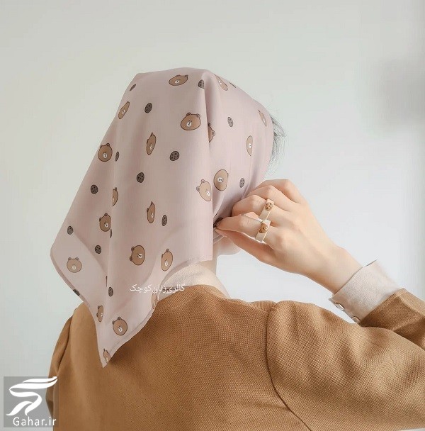 آموزش بستن مینی اسکارف