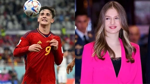 بیوگرافی گاوی و عکسهایش با دختر پادشاه اسپانیا