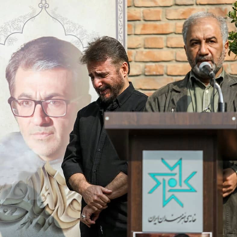 عکسهای مراسم تشییع شهرام عبدلی با حضور بازیگران