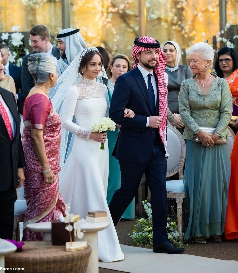 عکس و فیلم عروسی دختر پادشاه اردن (ساده، خاص و زیبا)