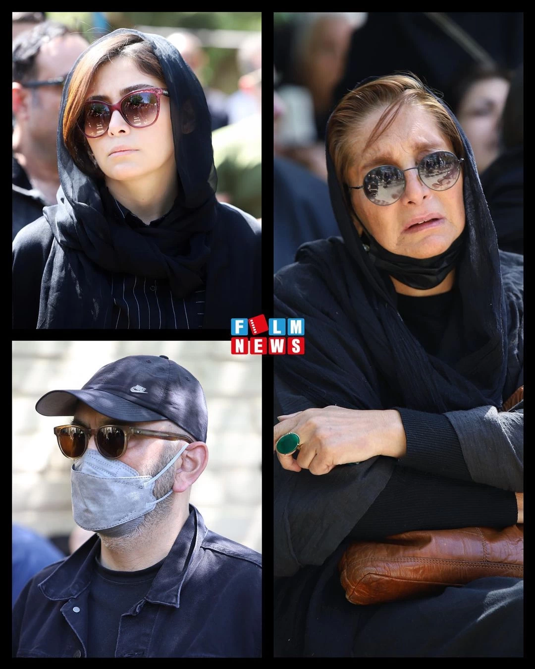 عکسهای حضور بازیگران در مراسم تشییع کیومرث پوراحمد