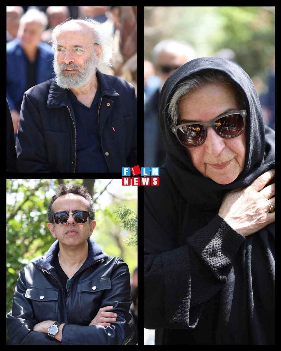 عکسهای حضور بازیگران در مراسم تشییع کیومرث پوراحمد