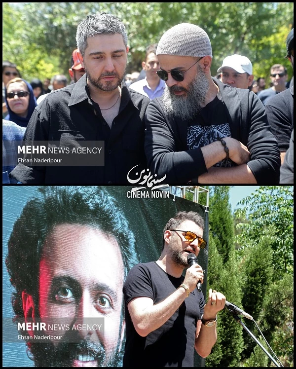 عکسهای مراسم تشییع حسام محمودی با حضور بازیگران