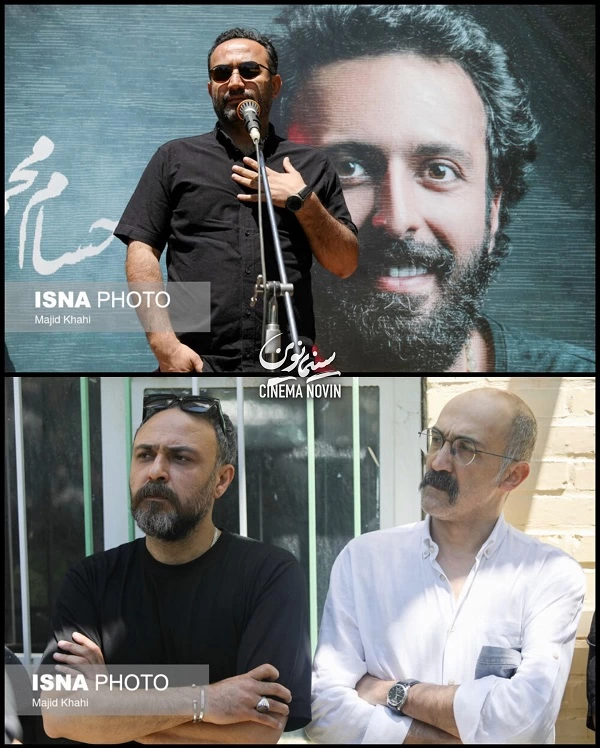 عکسهای مراسم تشییع حسام محمودی با حضور بازیگران