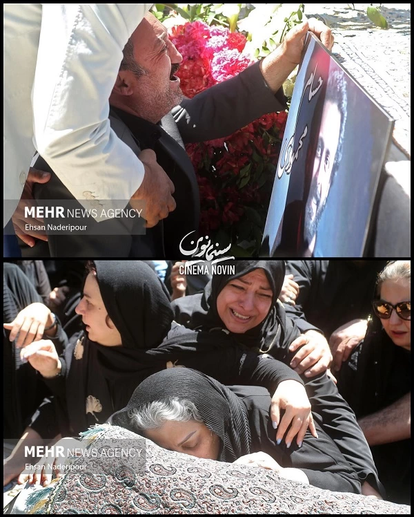 عکسهای مراسم تشییع حسام محمودی با حضور بازیگران