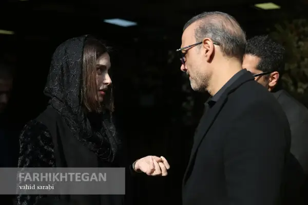 عکسهای بازیگران در مراسم ختم همسر علیرضا قربانی