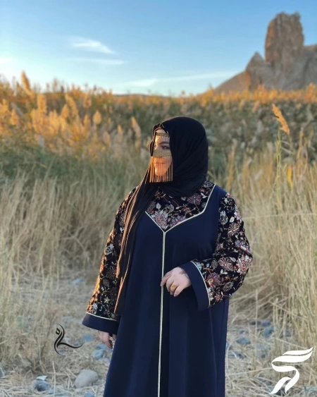 مدل مانتو عبایی مجلسی مشکی، خلیجی، جلوباز و جلو بسته جدید (50 مدل)
