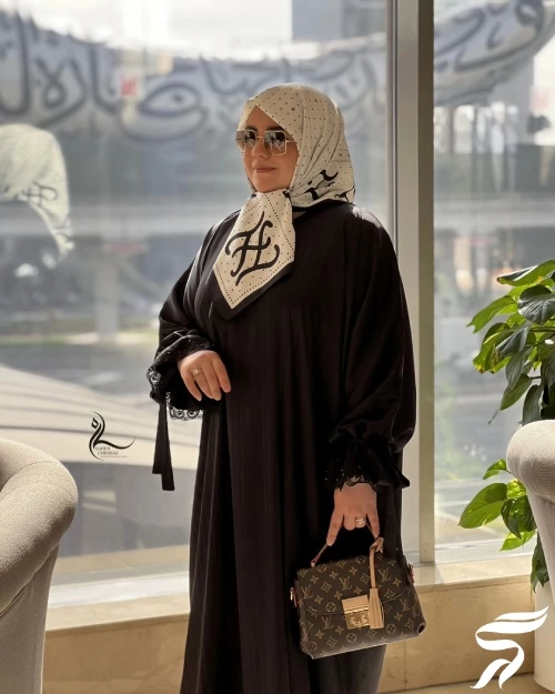 مدل مانتو عبایی مجلسی مشکی، خلیجی، جلوباز و جلو بسته جدید (50 مدل)
