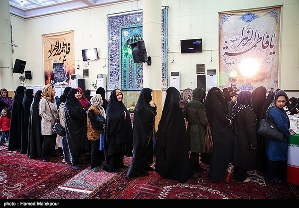 عکس های حضور زنان و دختران در انتخابات