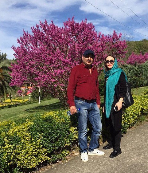 عکس جدید و زیبای حدیث فولادوند و همسرش رامبد شکرابی