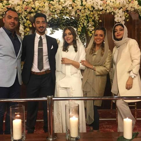 عکس های ازدواج رضا قوچان نژاد با خواهر ساره بیات