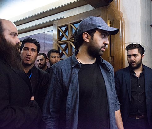 عکس های محمد پسر حبیب و هنرمندان در مراسم هفتم حبیب