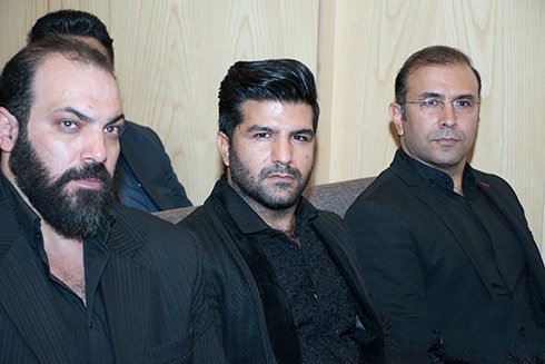 عکس های محمد پسر حبیب و هنرمندان در مراسم هفتم حبیب