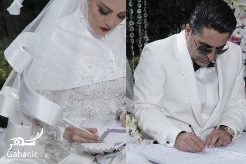 عکس های مراسم عروسی ژیلا صادقی با لباس عروس
