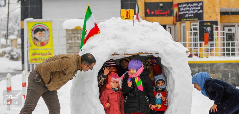 برف بازی مردم همدان در زمستان زیبا ؛ تصاویر